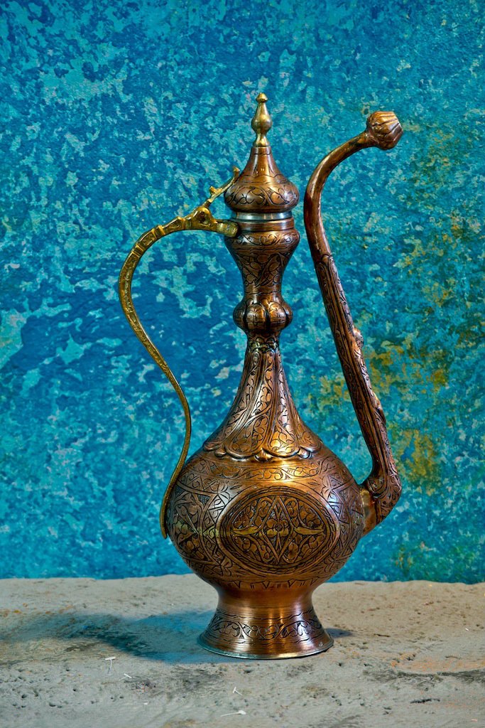 Hand Hammered Turkish Copper Urn made by Artisans