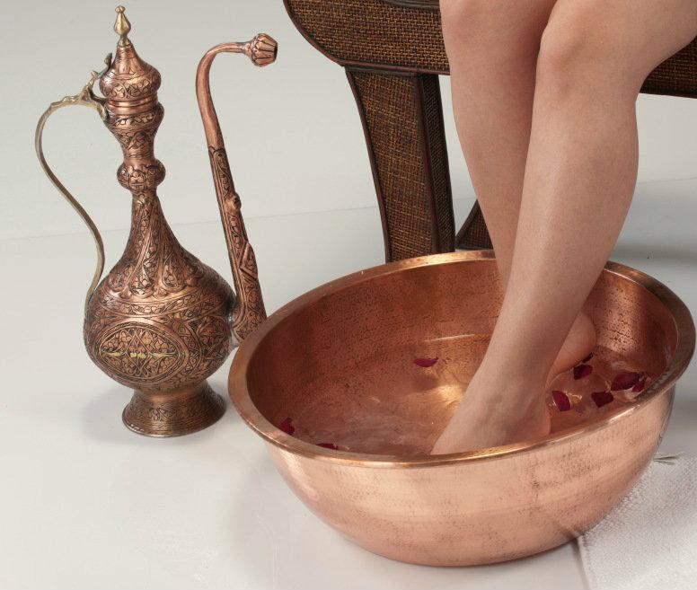 Hand Hammered Turkish Copper Basin made by Artisans