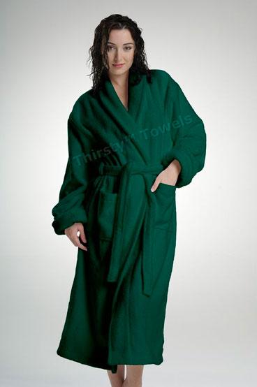 TURKISH TERRY BATHROBE-24 OZ. WEIGHT LUXURY LINE TURKISH ROBE
