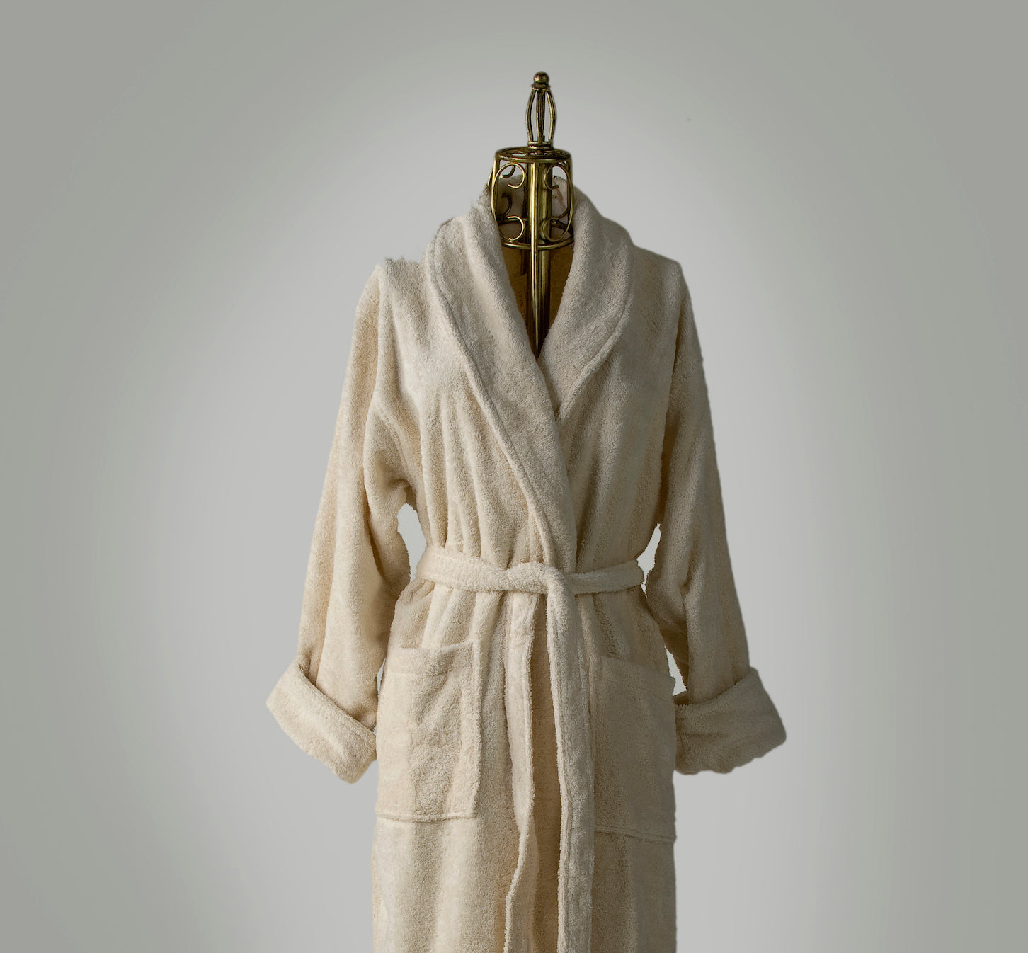 TURKISH TERRY-16 OZ. SHORT SPA ROBE