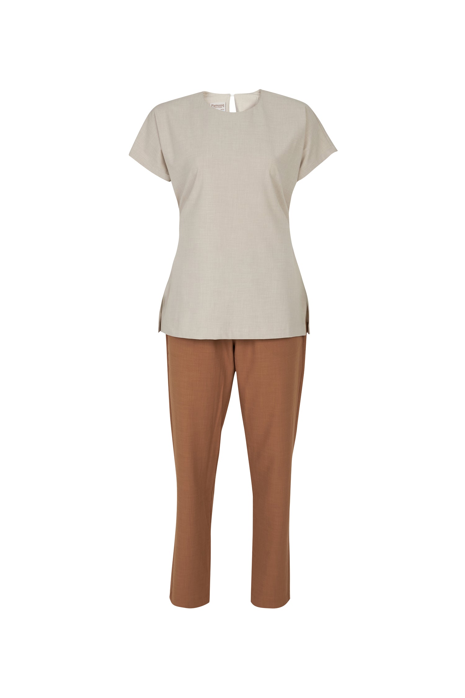 Beliz Spa Therapist and Attendant Uniform in Beige and Mocha