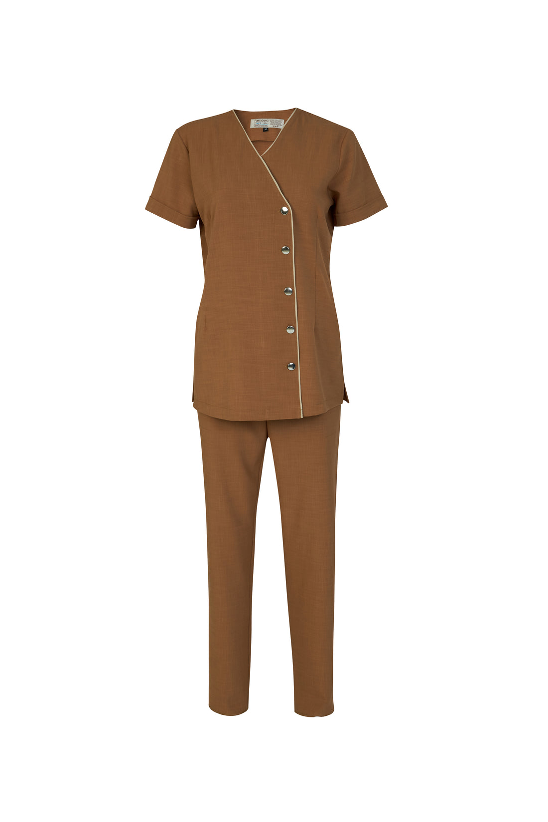 Lucy Spa Therapist and Attendant  Uniform in Mocha Brown
