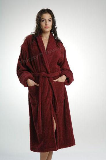 TURKISH TERRY BATHROBE-24 OZ. WEIGHT LUXURY LINE TURKISH ROBE