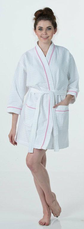 WAFFLE KIMONO BATHROBE